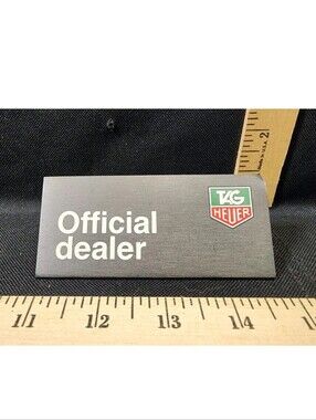 Tag Heuer Watch Official Dealer Case Display Sign Used